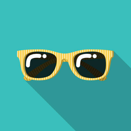 Sunglasses icon flat design vector symbolのイラスト素材