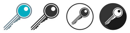 Key icon symbol vector flat designのイラスト素材