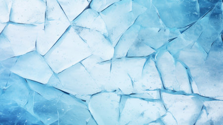 Cracked blue ice background. Ice texture. Ice background. Ice backgroundの素材