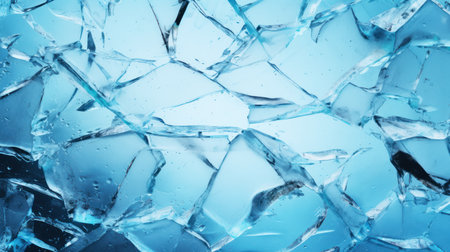 Broken ice texture. Abstract background for design. Blue color.の素材