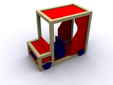 3d rendered image of a ToyCar.の写真素材