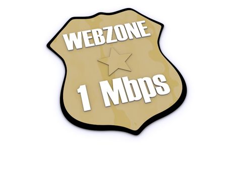 3d render of a web sign, speed/download limit.の写真素材