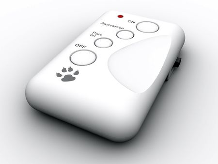 3d rendered image of a remote control, modelled in 3dsmax.の写真素材