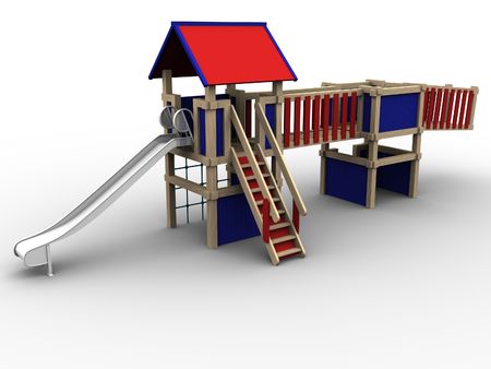 3d image of a playhouse for children.の写真素材