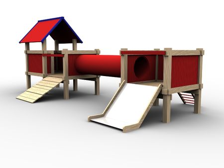 3d image of a playhouse for children.の写真素材
