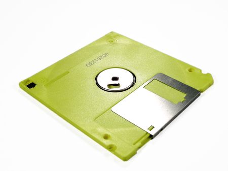 Yellow floppy disc       の写真素材
