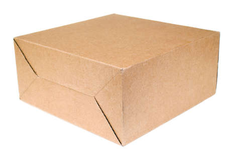 Box of cardboard isolated on white background
