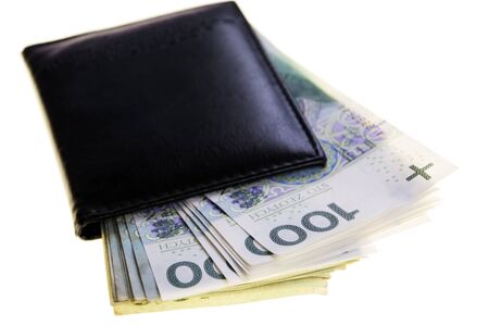 Polish banknotes one hundred zlotysの写真素材