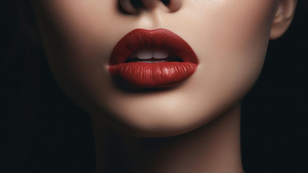 Her lips were so perfectly shaped they looked like a piece of art created with Generative AIの素材