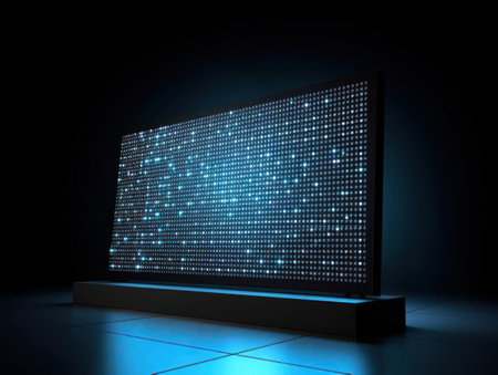 A large LED display used for advertising or informational purposes created with Generative AIの素材