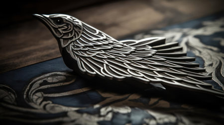 A sleek design featuring a bird in flight embodying freedom and inspiration created with Generative AIの素材