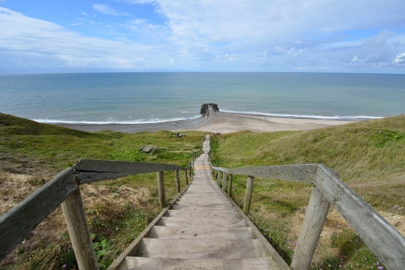 Stairs to the North Seaの写真素材