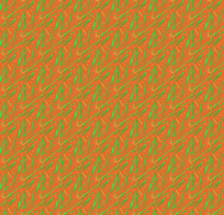 Orange green pattern as seamless tileable textureの写真素材