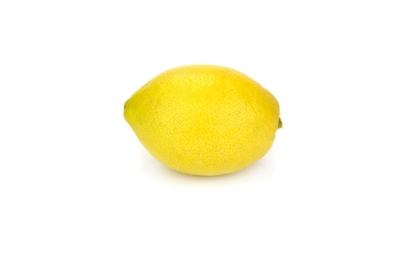 Isolated lemon over white backgroundの写真素材