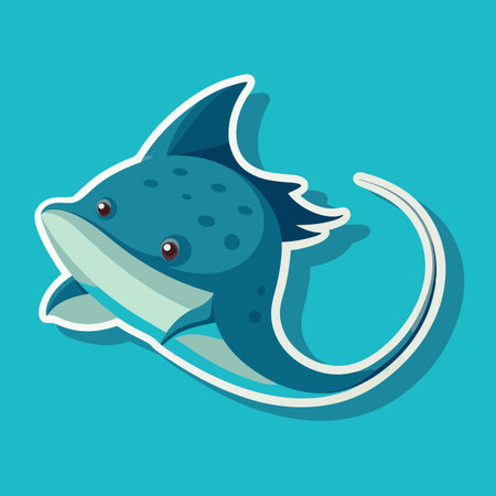 Illustration of Sea Fish Sticker
