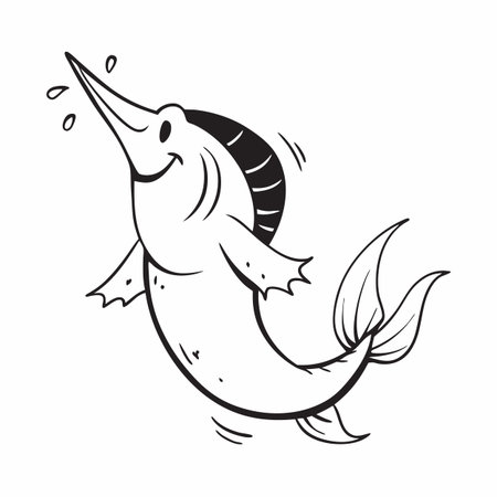 Illustration of Sea Fishのイラスト素材