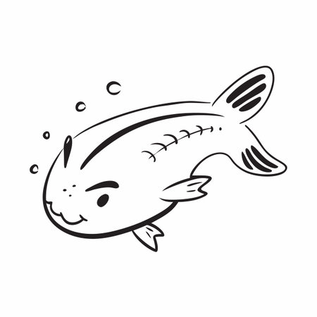 Illustration of Sea Fishのイラスト素材
