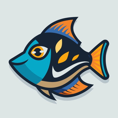 Illustration of Sea Fish Sticker