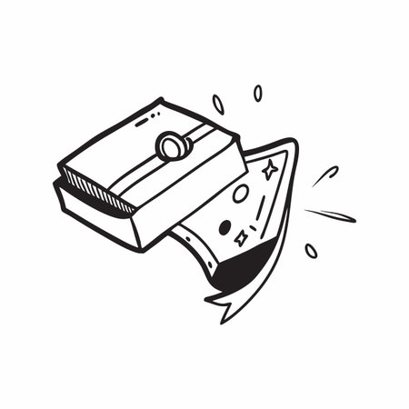 Illustration of gun with bulletのイラスト素材