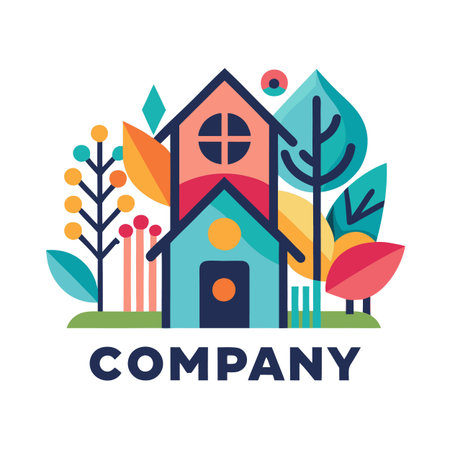 Home decor logo templateのイラスト素材