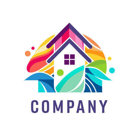 Home decor logo templateのイラスト素材