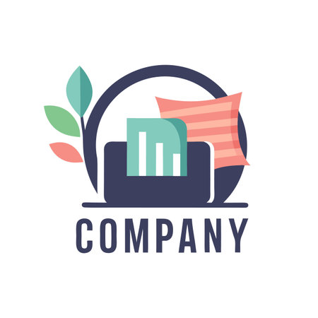 Home decor logo templateのイラスト素材