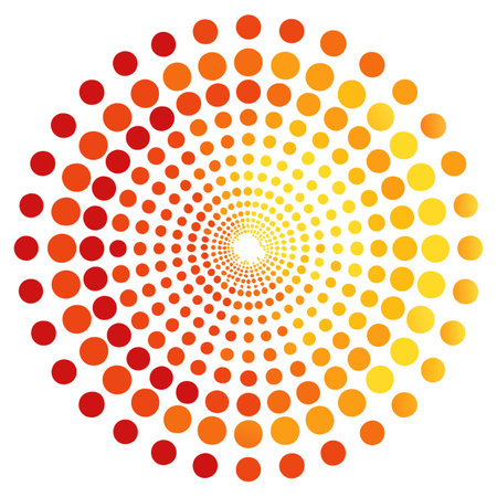 Dot pattern on white backgroundのイラスト素材