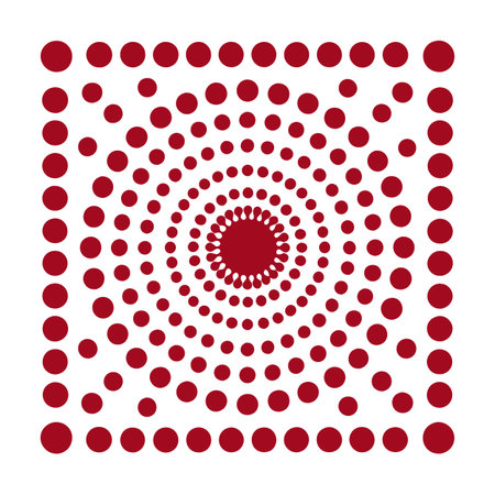 Dot pattern on white backgroundのイラスト素材