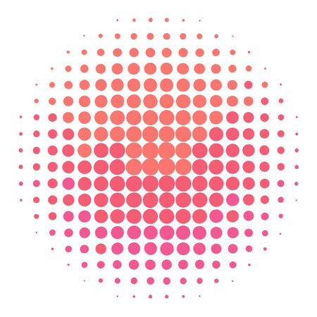 Dot pattern on white backgroundのイラスト素材