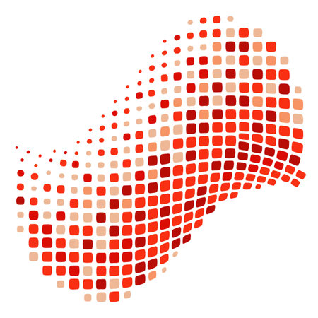 Dot pattern on white backgroundのイラスト素材