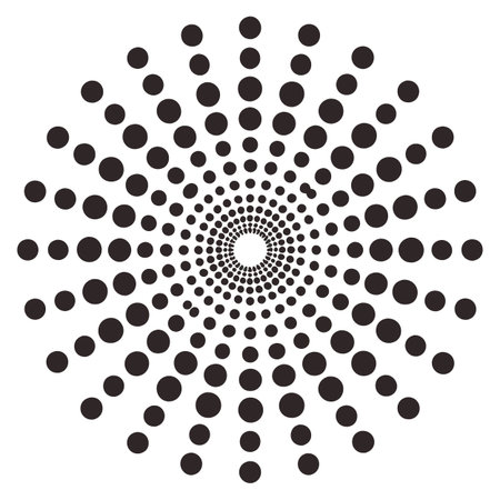 Dot pattern on white backgroundのイラスト素材