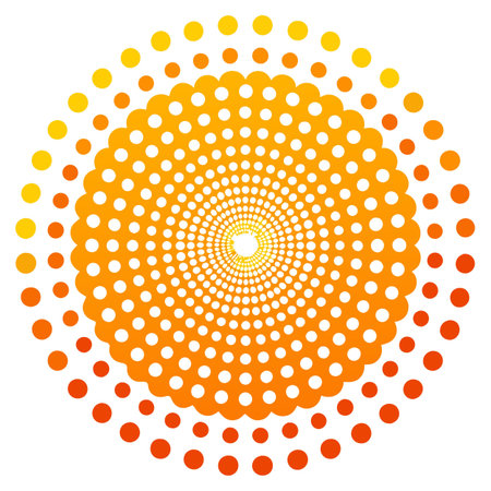 Dot pattern on white backgroundのイラスト素材