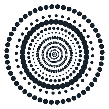 Dot pattern on white backgroundのイラスト素材