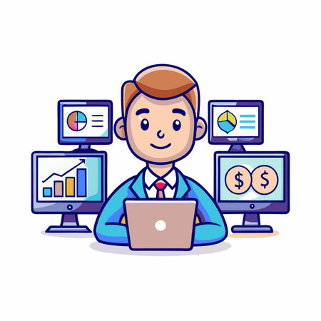 Illustration of Business and Financeのイラスト素材