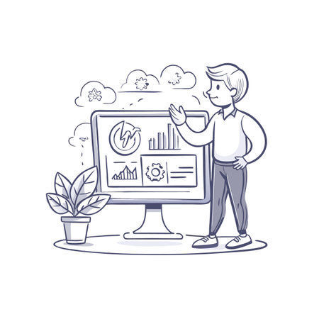 Illustration of Business and Financeのイラスト素材