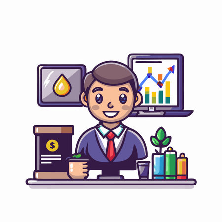 Illustration of Business and Financeのイラスト素材