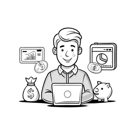 Illustration of Business and Financeのイラスト素材