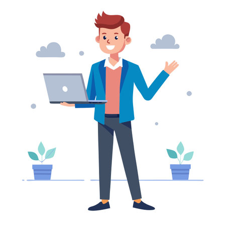 Illustration of business and financeのイラスト素材