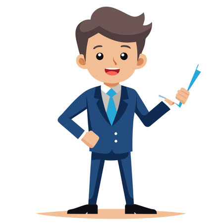 Illustration of business and financeのイラスト素材