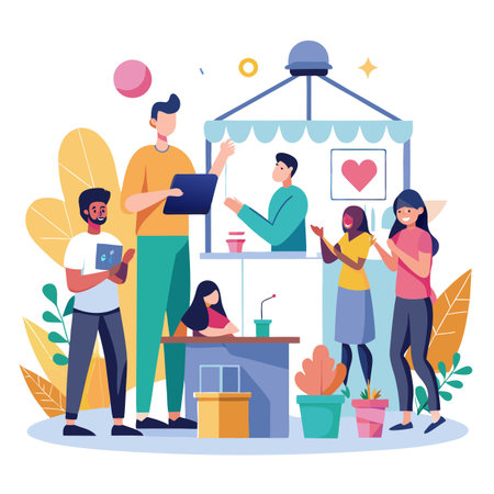 Illustration of business and financeのイラスト素材