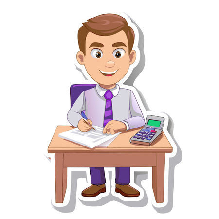 Illustration of business and financeのイラスト素材