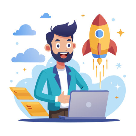 Illustration of business and financeのイラスト素材