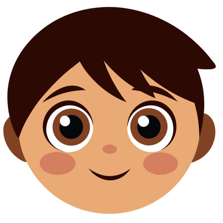 Set of cartoon facesのイラスト素材