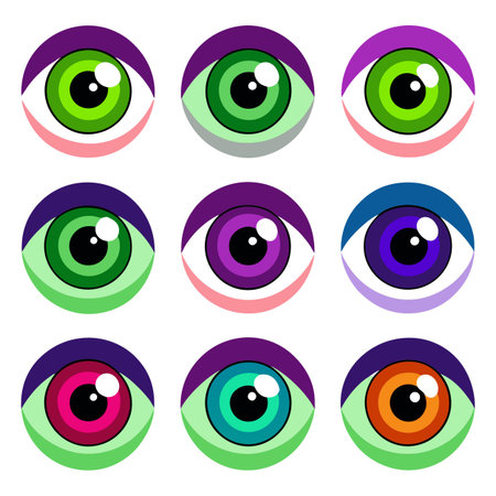 Set of Eye iconsのイラスト素材