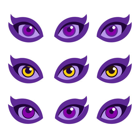 Set of Eye iconsのイラスト素材