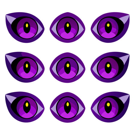 Set of Eye iconsのイラスト素材
