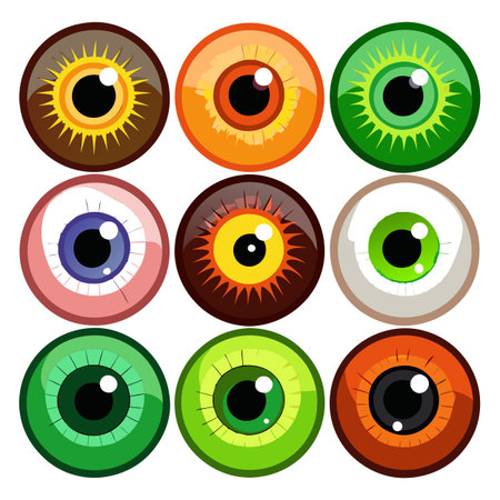 Set of Eye iconsのイラスト素材