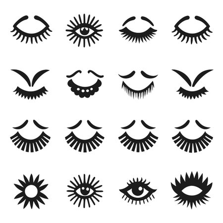 Set of Eye iconsのイラスト素材