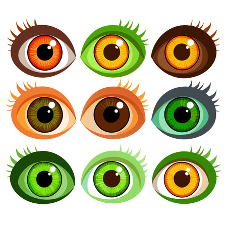 Set of Eye iconsのイラスト素材