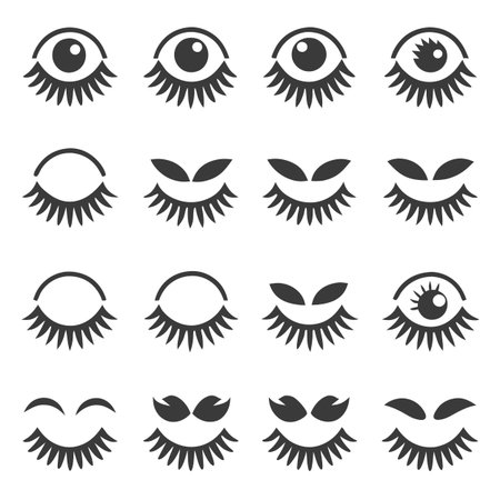 Set of Eye iconsのイラスト素材